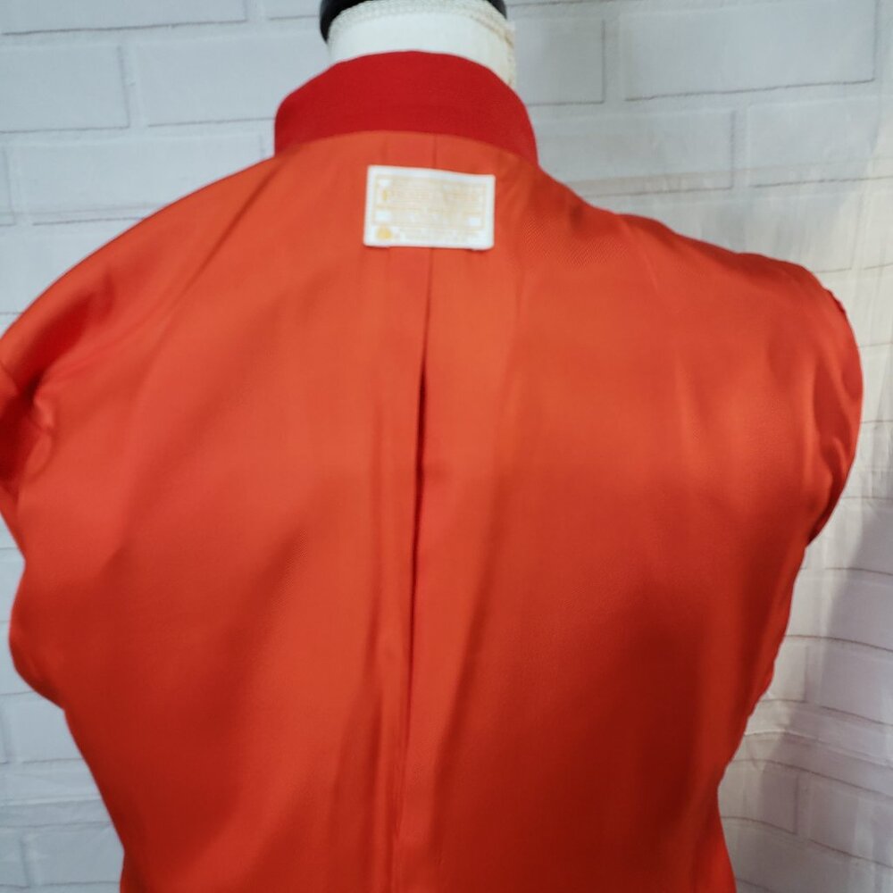 Classy Vintage Bold Red Pendleton Virgin Wool 2 B… - image 8